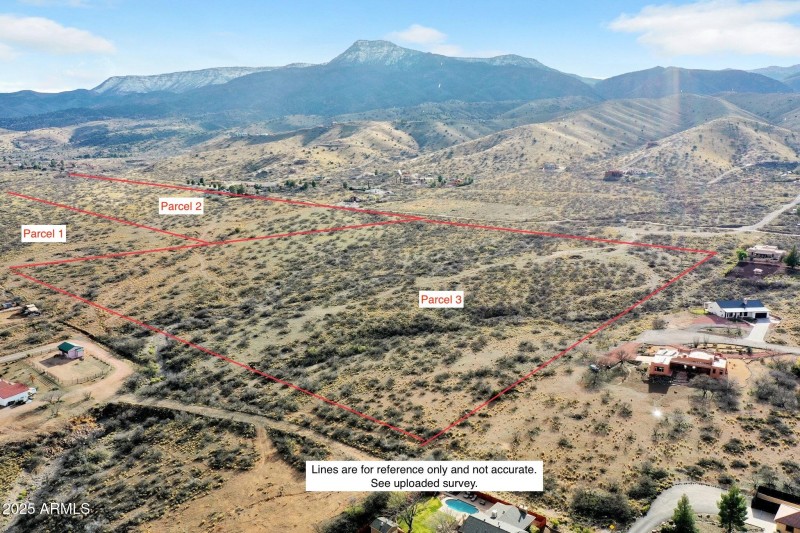 West Facing View of Parcels