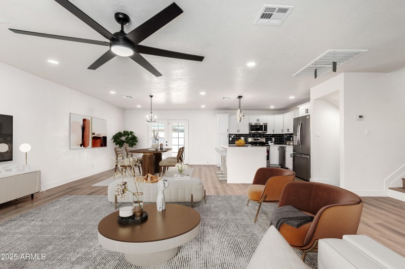 Family Room Virtual Staging