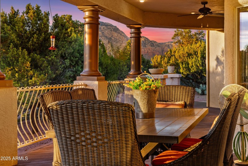 Covered Veranda to take in the views!