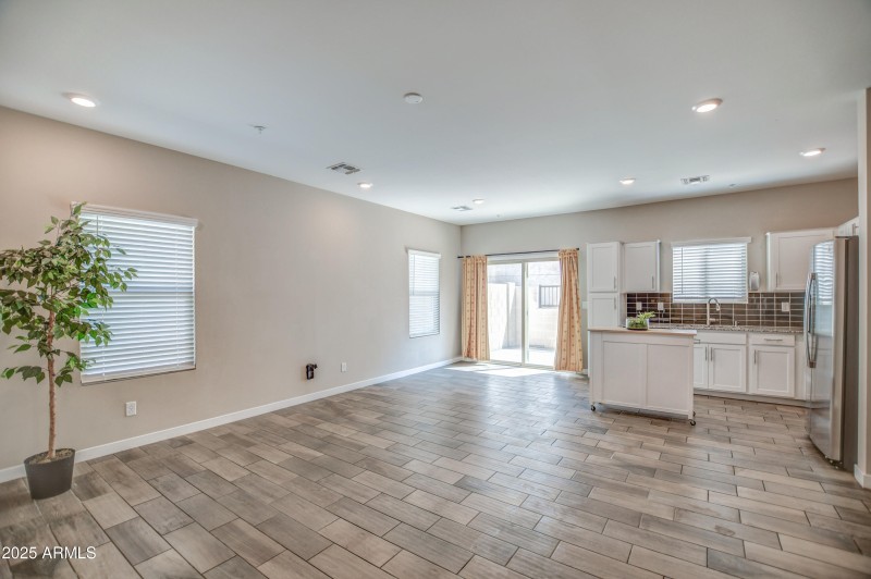 Great Room is Bright and Open