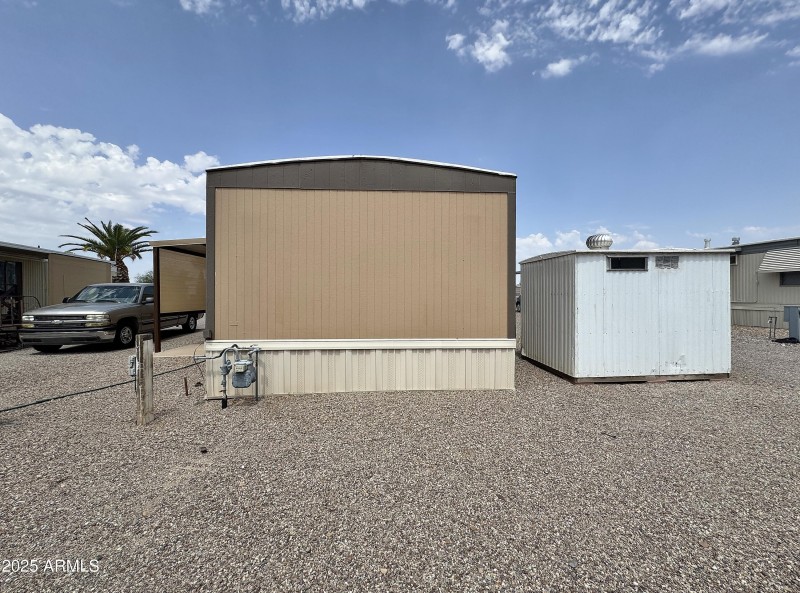 Back of home and yard