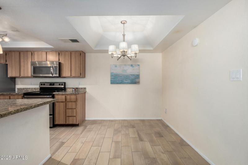 Dining next to kitchen