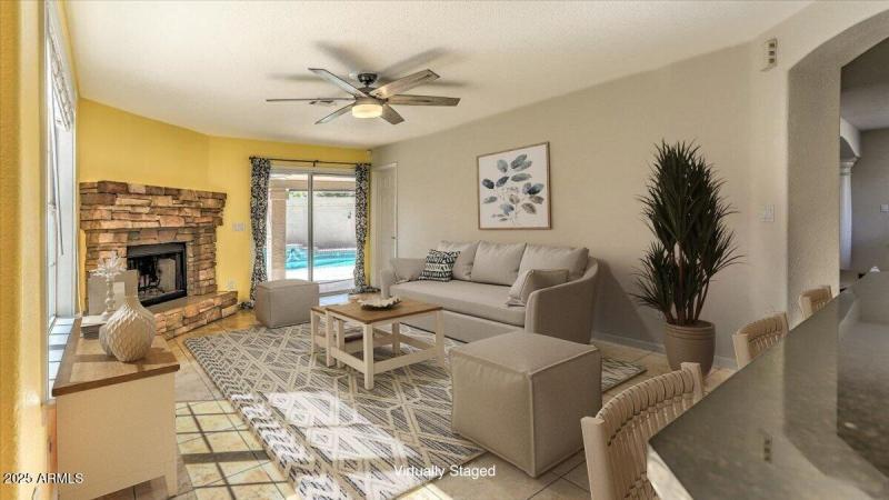 Great Room Virtually Staged