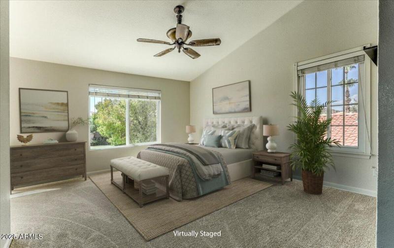 Primary Suite Virtually Staged