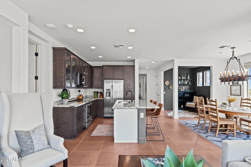 Open concept floor plan