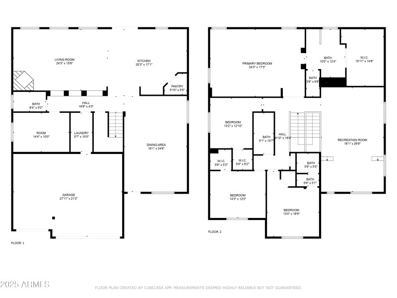 2D Floor Plan for 9012 West Yellow Bird
