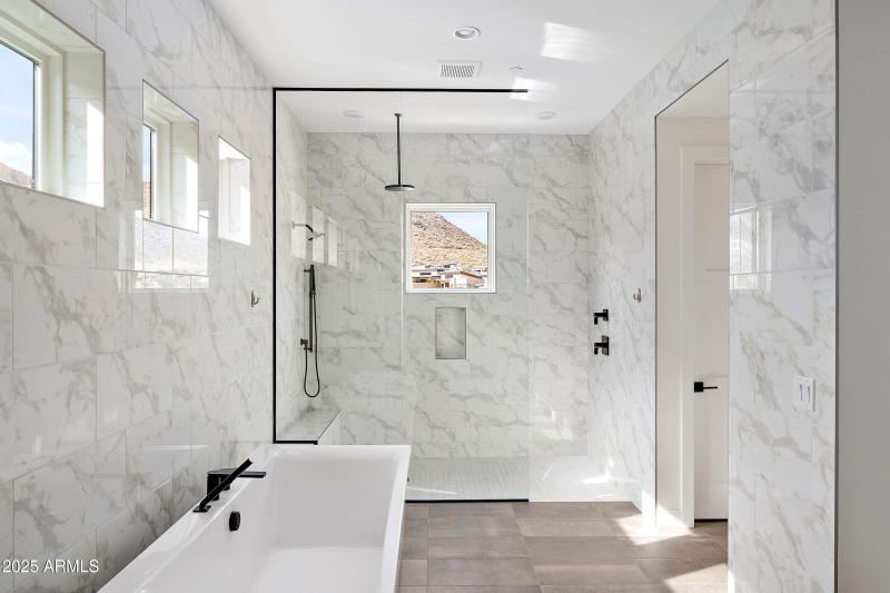 Primary bath-split shower and tub