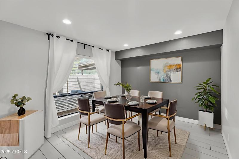 Virtually Staged Dining Room - Forest