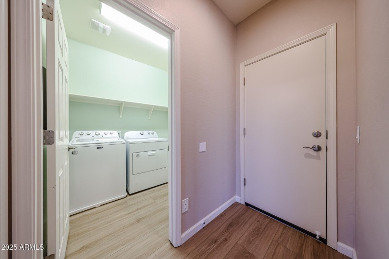 Laundry and Garage Door