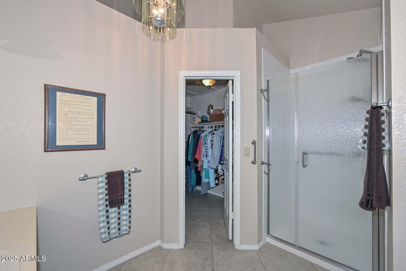 Primary Shower and Closet