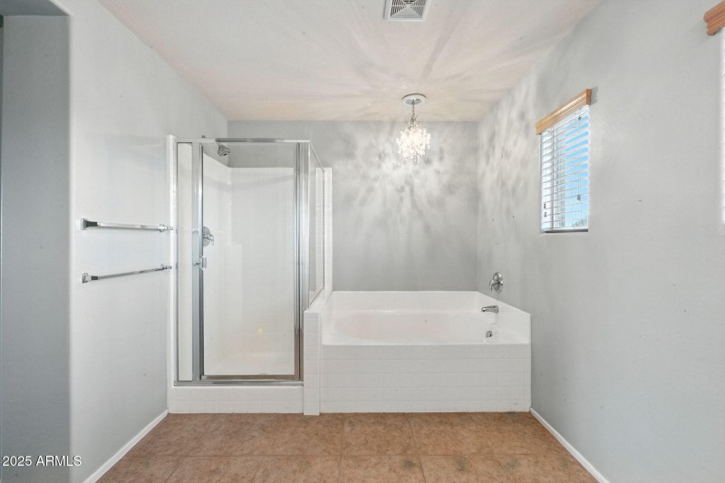 Separate Tub & Walk-In Shower