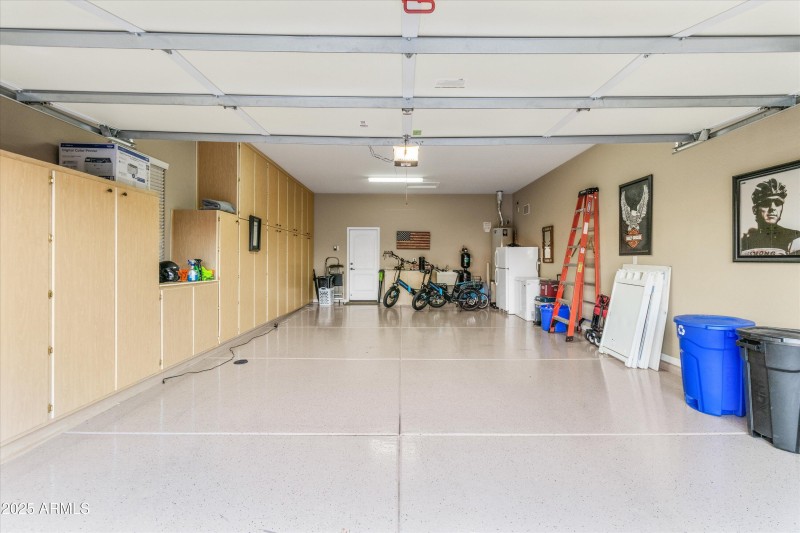 Extended two car garage