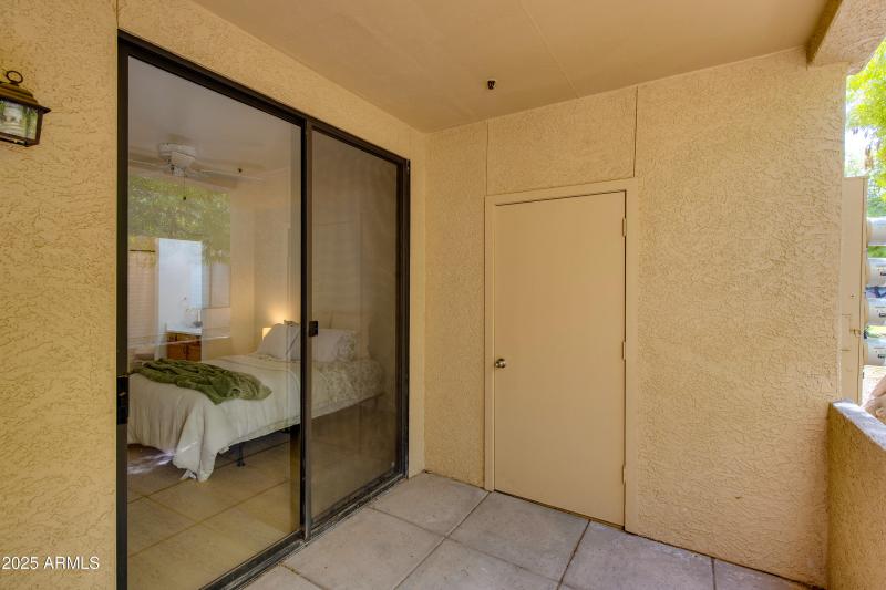 Covered Patio with Storage