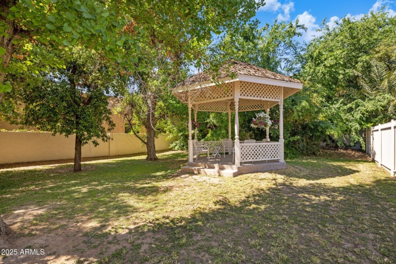 Backyard gazebo