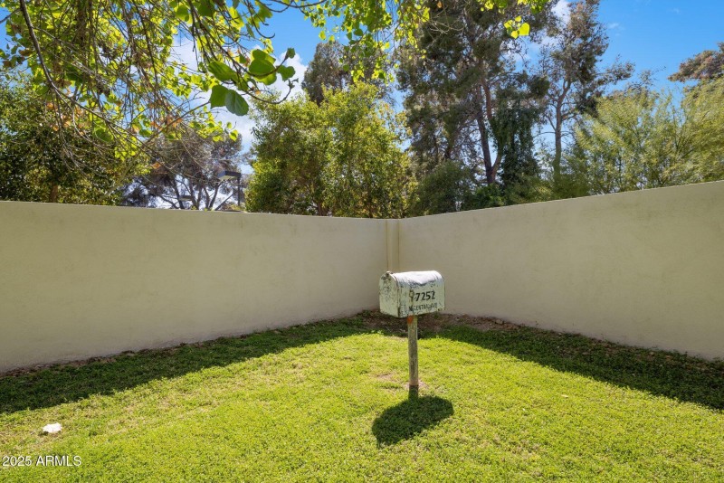 Original mailbox in the backyard