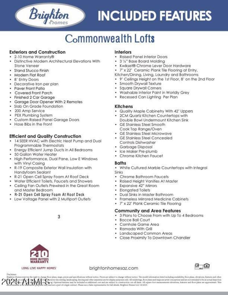 CW Included Features List-3