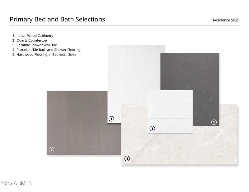 Primary Bed and Bath Selections