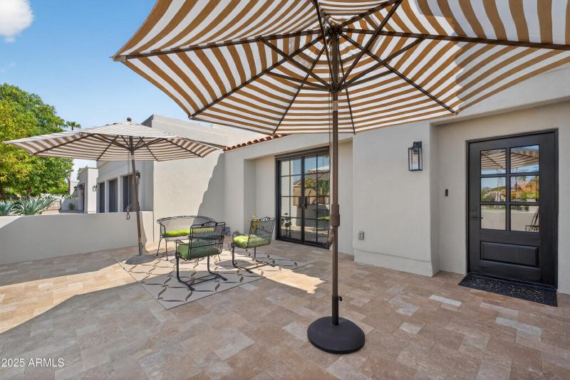 Front Travertine Patio