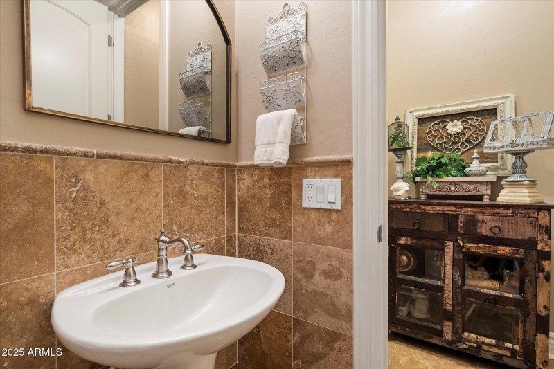 Conveniently Placed Powder Bathroom