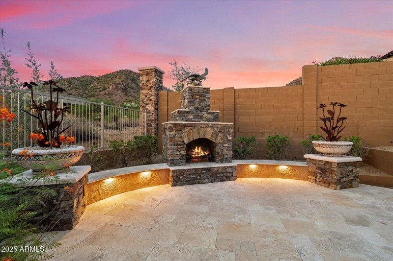 Raised Gas Fireplace