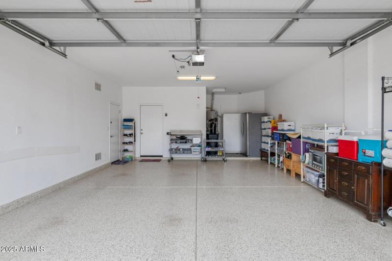 Extended Length Garage w/ Epoxy Floors