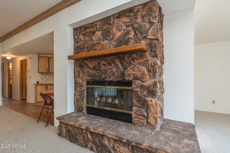 Rustic Fireplace