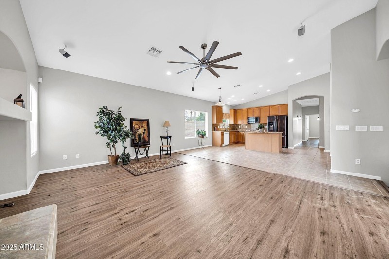 Family rm into Kitchen