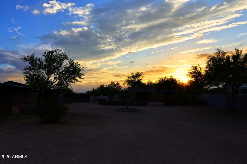 Sunset over Guest House