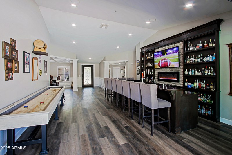 Play Shuffleboard & Watch the Game