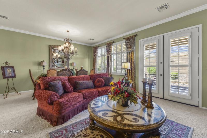 Bright Living Area with Patio Access