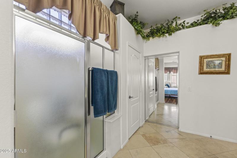 Walk-In Shower & Tile Flooring