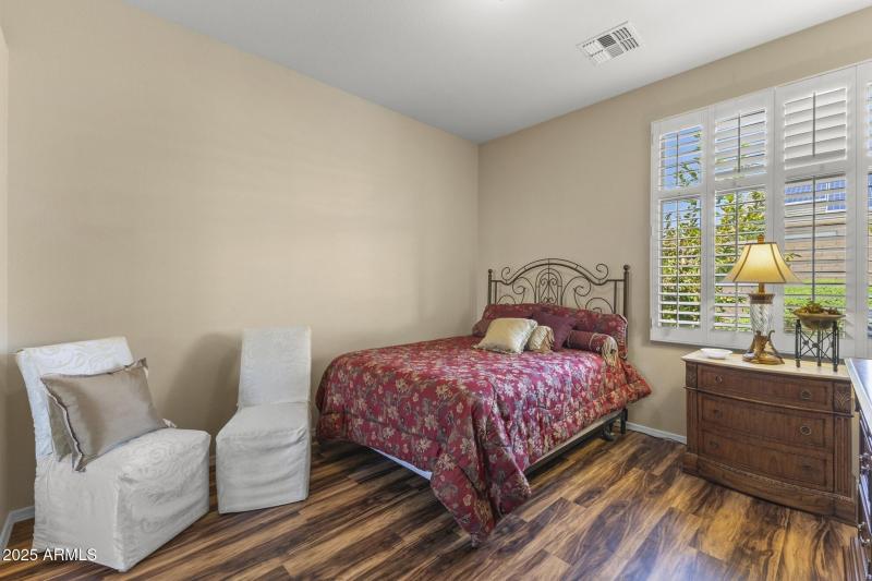 Inviting Guest Bedroom with Light