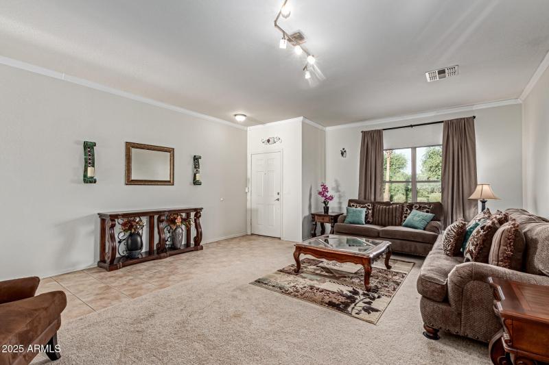 very spacious living room area