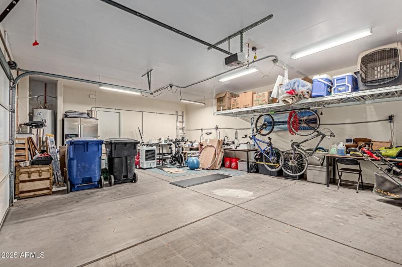 Plenty of space in this three car garage