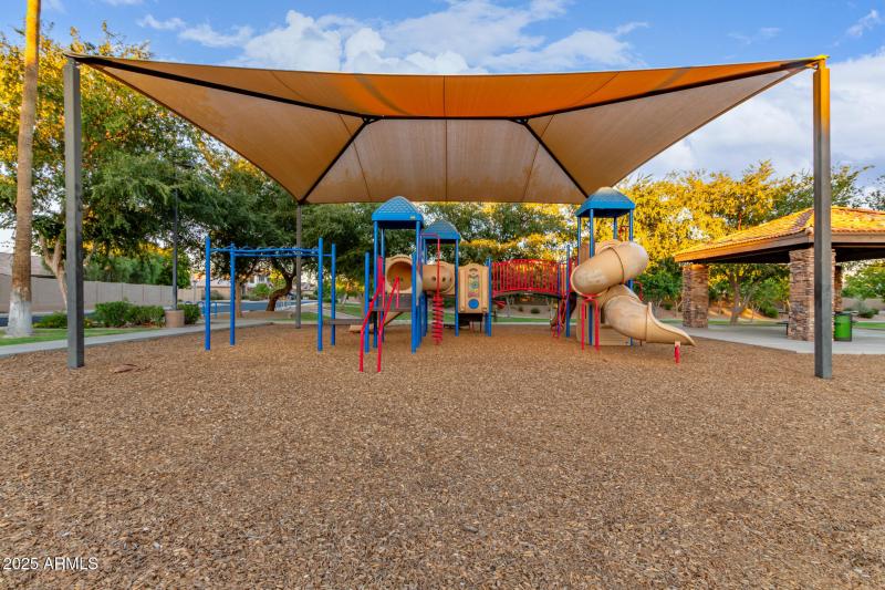 Playground with sunscreens.