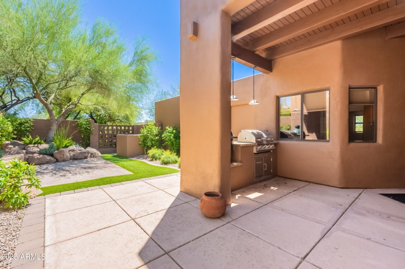 Built In BBQ off Kitchen