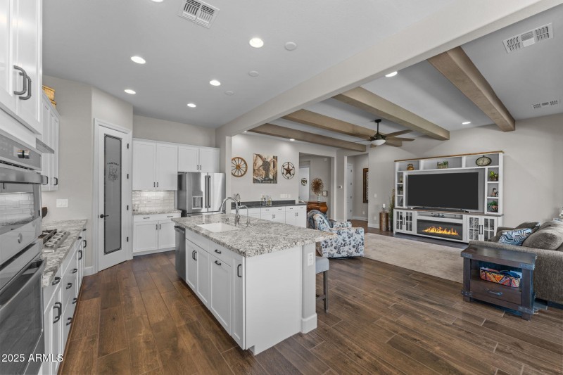 View from dining area