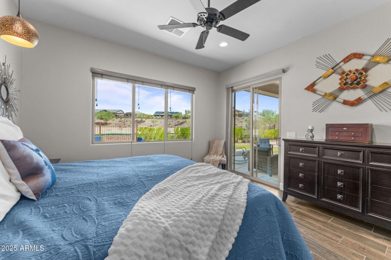 Separate entrance in primary bedroom