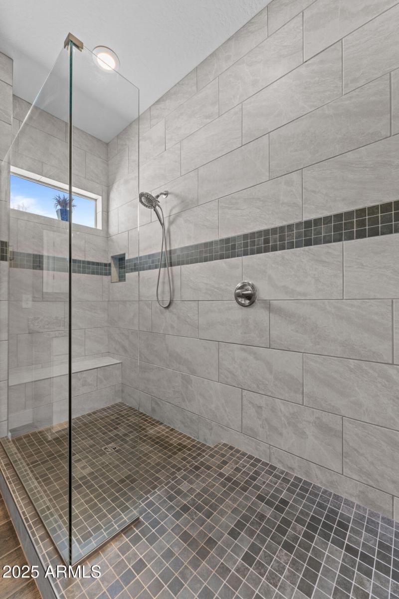 Large walk-in shower