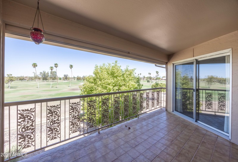 BALCONY OVERLOOKING GOLF COURSE