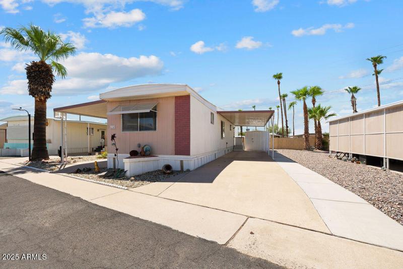 long covered driveway