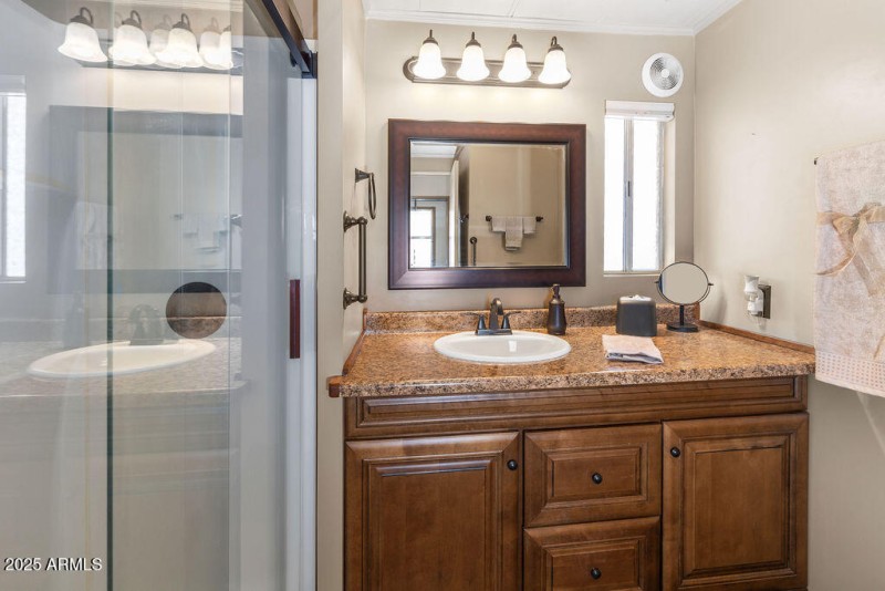 bathroom - walk in shower