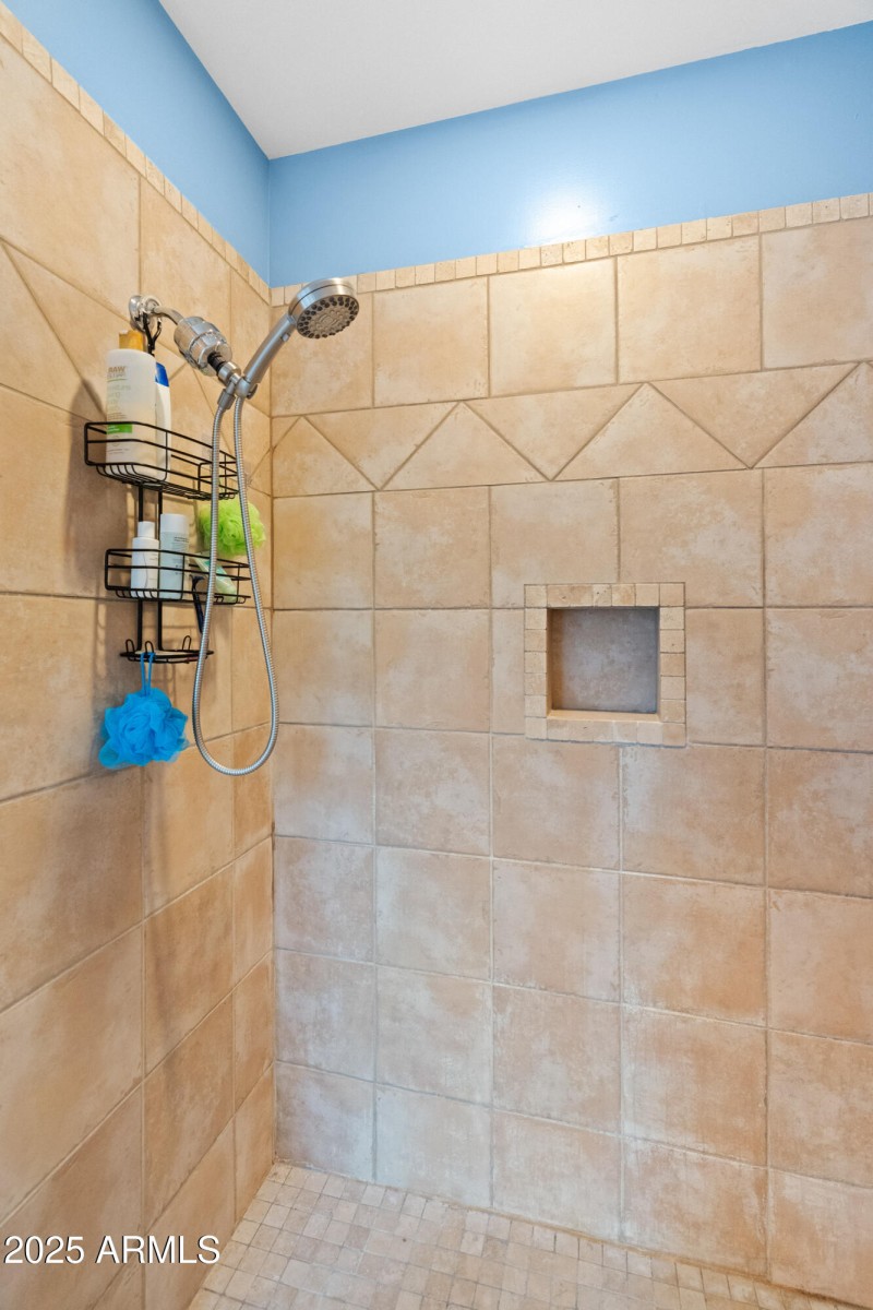 Tile shower