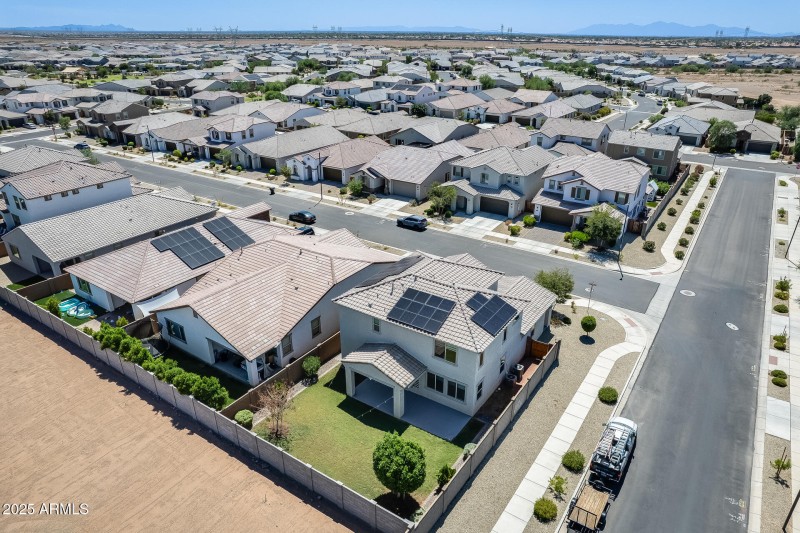 Aerial View of Backyard