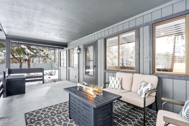 Covered Porch and Front Door