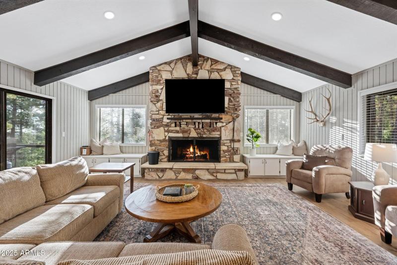 Great Room with HUGE Fireplace