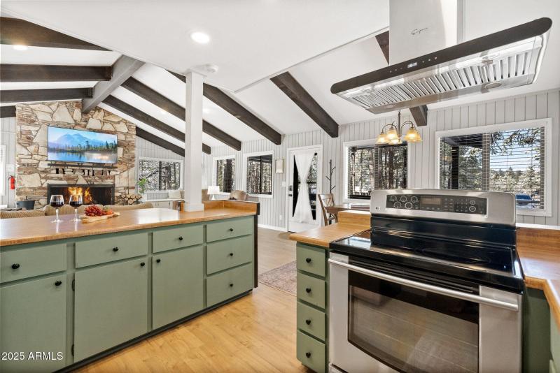 Kitchen into Great Room and Dining