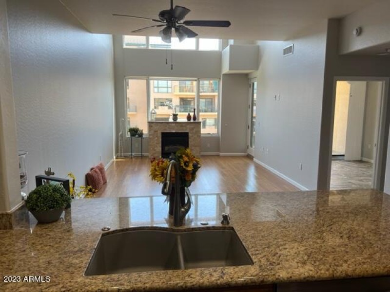 View from kitchen