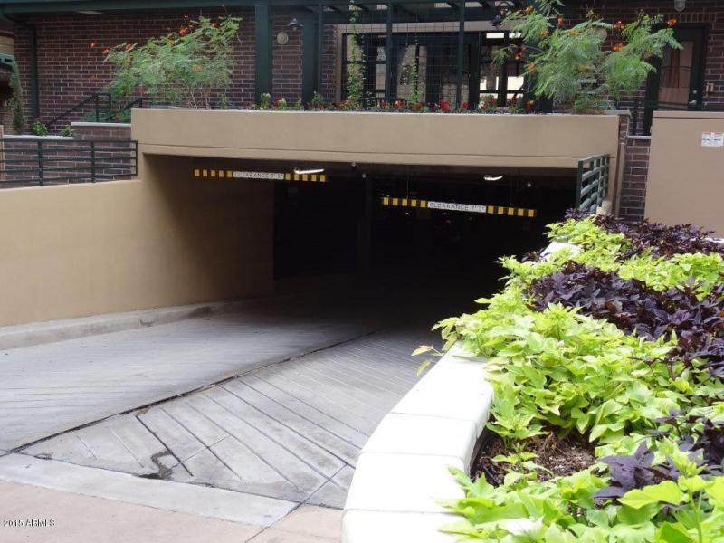 Parking entrance