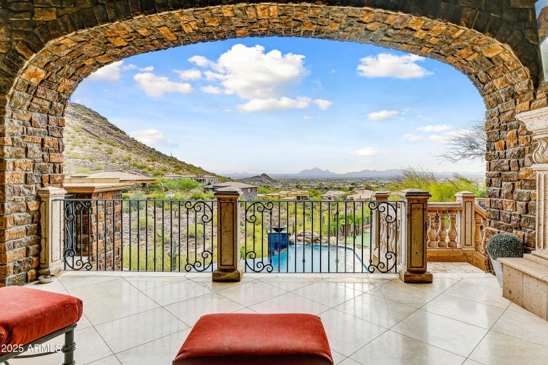 Balcony Overlook with City Views